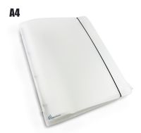 A4 Binder Planner Transparent Frosted Notebook Loose-leaf Binder 6Pcs 4-Hole Binder Zipper Clip Binder Pocket Cash Envelope PVC Note Books Pads