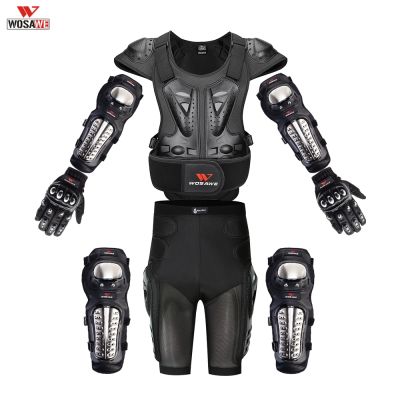 WOSAWE Mens Motorcycle Armor Jacket Motorcycle Body Armor Shirt Jacket Motocross Back Shoulder Protector Gear Riding protectors