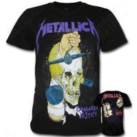 เสื้อวง New Fashion METALLICA DAMAGE Justice RockYeah วงร็อค ไซส์ S M L XL 2023