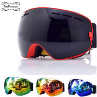 Ski Snowboard Goggles, Professional Snow Wide Angle Glasses With Double Layers Anti-Fog UV400 Men Women Snowmobile Ski s