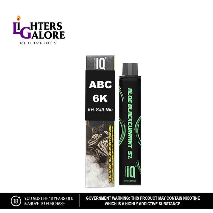 Lighters Galore IQ DISPOSABLE VAPE 6000 PUFFS 5 4ML Lazada PH