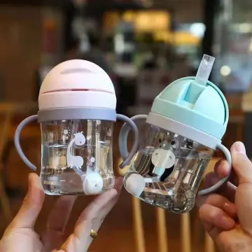 Silica Gel Feeding Kids Toddler Newborn Baby Drink Cups Water Bottles Kids  Drinking Sippy A Cup with Straw Copo Infantil Drinker