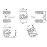 Water- Flow Sensor-Switch 1.25-Inch Hall Effect Liquid Switch Flowmeter Meter Used For Water Heater Farm Irrigation Pool M4YD