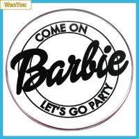 WENYOU ตัวอักษรสำหรับเด็ก ป้ายเข็มกลัดตุ๊กตาบาร์บี้ หมุดปักหมุด โลหะผสมอัลลอยด์ ป้ายภาพยนตร์การ์ตูน คิดถึงอดีต เคลือบอีนาเมล เข็มกลัดอะนิเมะ สำหรับผู้หญิง