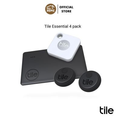 Tile Essential 4-pack ไทล์ เอสเซนเชียล 4-pack อุปกรณ์อัฉจริยะขนาดจิ๋ว ช่วยหาของสำคัญ (Sticker 2, Mate 1, Slim 1)