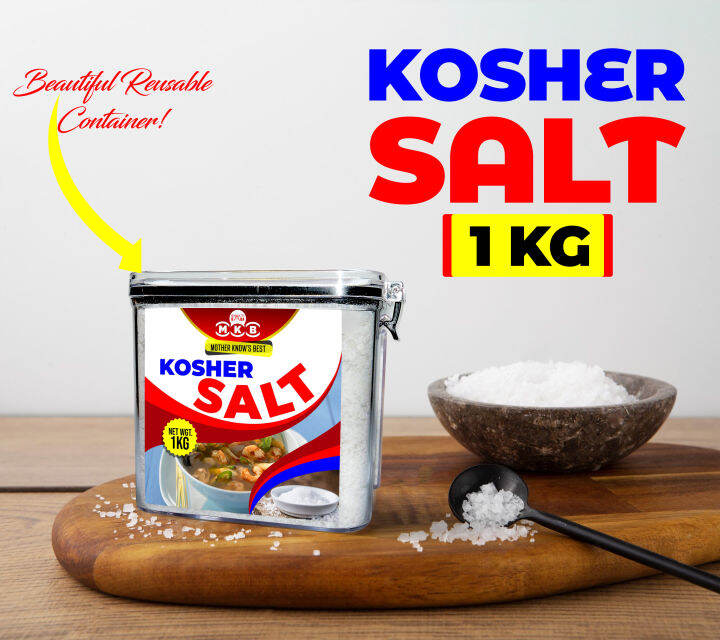 Kosher Salt Square 1kg Square Container Mother Knows Best Lazada PH