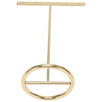 Earrings Display Stand Gold Earrings Display Rack T-Shape Earrings Showcase Golden