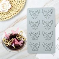 Butterfly Lace Silicone Impressing Mold Mat Fondant Cake Sugar Mould Cooking Tools Decorating Tools Diy Moulds Molds Bread Cake  Cookie Accessories
