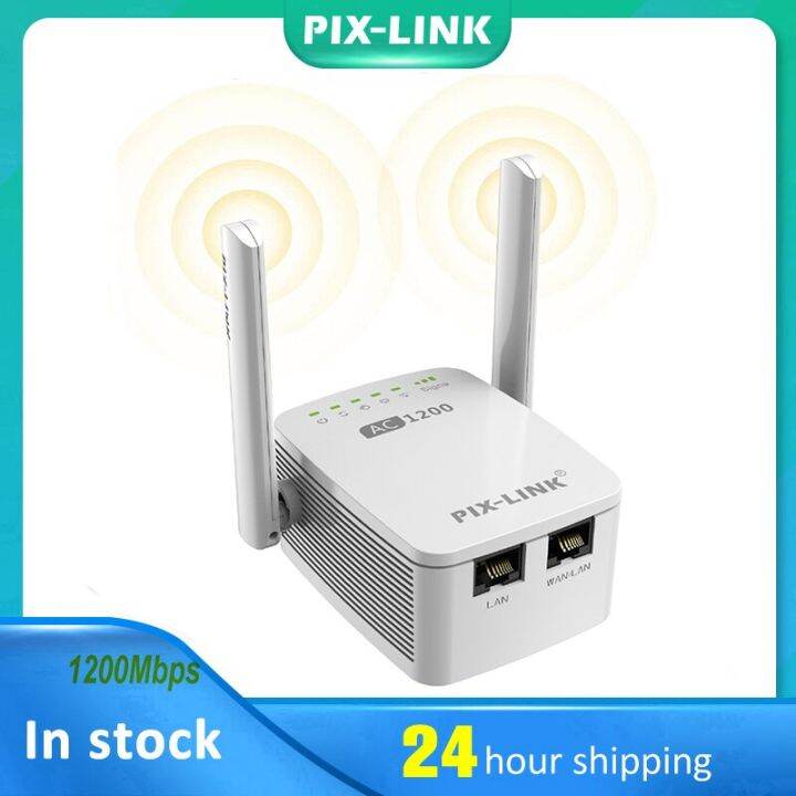 7 Wirless Wifi Router Range Extender 1200Mbps Repeater Access Point 2.4