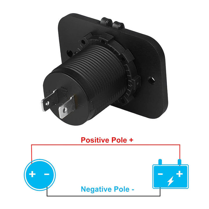 dual-usb-charger-ซ็อกเก็ตแผงกันน้ำ-3-1a-4-2a-power-outlet-อะแดปเตอร์ไฟ-led-12-24v-สำหรับรถเรือ-marine-โทรศัพท์มือถือ-kdddd