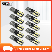 【NIGHT KING】ป้ายทะเบียนรถยนต์ไฟหลอดไฟสว่างพิเศษ194 W5W T10-3014-24SMD LED Canbus