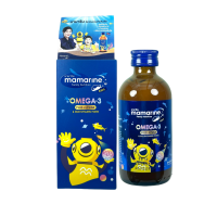 Mamarine kids Omega 3 Plus L-Lysine [1 ขวด][120 ml.][สีน้ำเงิน] มามารีน โอเมก้า 3 พลัส แอล ไลซีน