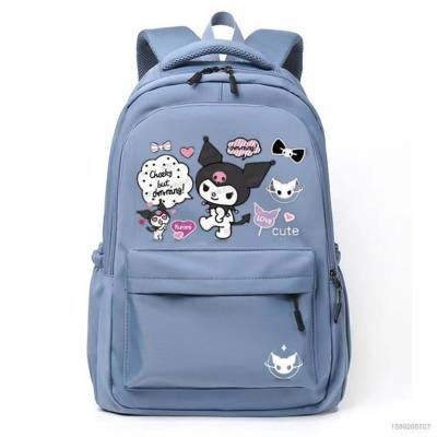 HZ Sanrio Kuromi Backpack for Women Men Student Large Capacity Fashion Personality Multipurpose Female Bags ZH