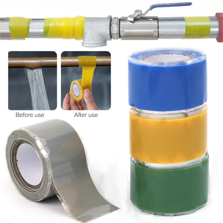 Roll Super Strong Waterproof Tape Stop Leaks Seal Repair Tape Performance Self Fluxing Silicone