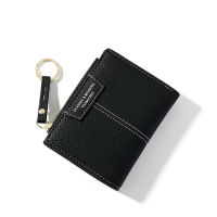 【CW】nd Yellow Women Wallet Soft PU Leather Female Purse Mini Hasp Card Holder Coin Short Wallets Slim Small Purse Zipper Keychain