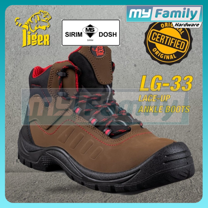 LIGER LG 33 SIRIM DOSH Safety Working Footwear Shoe Boot Steel Toe Cap