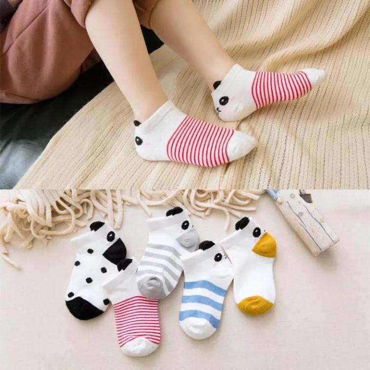 Hello mom 5pairs Newborn Baby Kid Toddler’s Cute Cartoon Booties Anklet ...