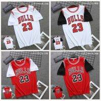 NBA Chicago Bulls T เสื้อผู้ชายเด็กแขนสั้นเสื้อบาสเกตบอลชุดกีฬา Breathable SportsWear