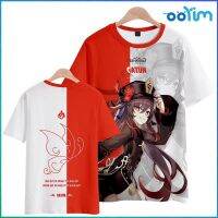 COD hjzfk0 Genshin Impact Anime Surrounding Short-sleeved T-shirt Mens Women