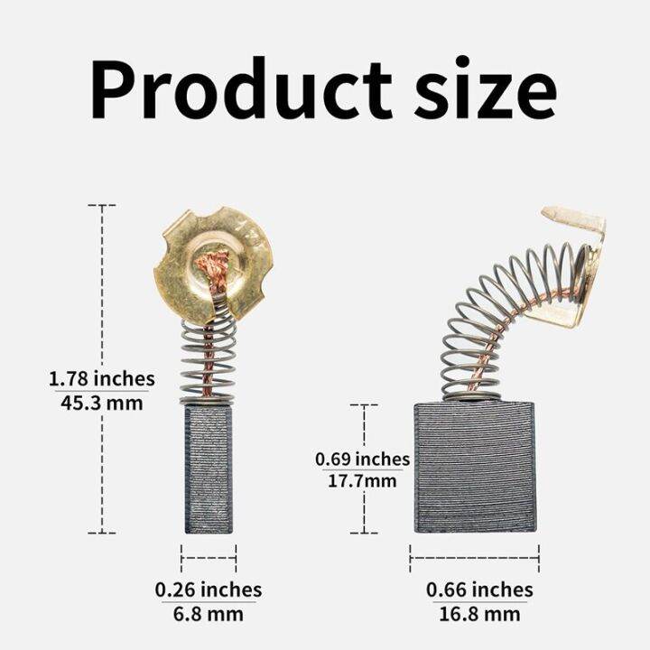 Carbon Motor Brushes Compatible For Dewalt D24000/DW713 Miter Saw