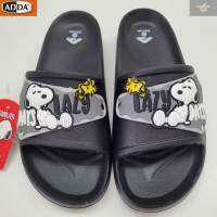 ADDA รองเท้าแตะลำลองแบบสวม รุ่น 5TD71-W4 ลาย SNOOPY สีดำ SIZE 4-6