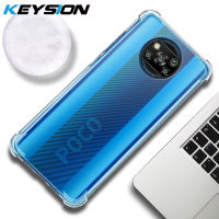 KEYSION โทรศัพท์กันกระแทกเคสสำหรับ Xiaomi POCO X3 Pro ซิลิโคน TPU สำหรับ POCO X3 Pro ถุงลมนิรภัยฝาครอบโทรศัพท์