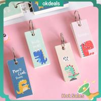 OKDEALS เครื่องเขียน การ์ตูน ผูกพัน แผ่นบันทึก โน๊ตบุ๊ค หลวมใบ ขดลวด