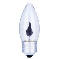 【In-Stock】 Goodz mall หลอดไฟ LED Edison E14 E27 3W แสงริบหรี่ผลทังสเตนนวนิยายเทียน Tip โคมไฟสีส้มสีแดง