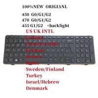 100 New Original For HP Probook 450 G0 450 G1 450 G2 455 G1 455 G2 470 G0 470 G1 470 G2 Laptop Keyboard Backlight SN9123BL