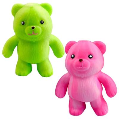 Squeezing Toy Portable Cartoon Waterproof Squeeze Toy Ornament Cute Bear Animal Doll Gift Funny Bear Toy For Living Rooms durable