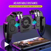 Pubg Gamepad ของโทรศัพท์จอยสติ๊กจอยเกมส์มือถือตัวควบคุมทริกเกอร์สมาร์ทโฟนสำหรับเล่นเกมของโทรศัพท์มือถือของ Command