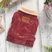 PU Leather Dog Jacket Warm Dog Coat Outfit Cat Puppy Chihuahua Yorkshire Terrier Pomeranian Maltese Poodle Bichon Pug Clothing