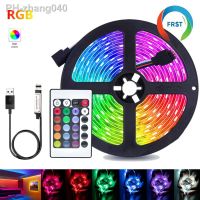 LED Strip Lights TV Background Lighting Colorful RGB 5050 USB 24keys Infrared Remote Long Distance Control Neon Light for Home