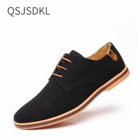 2020 Spring Suede Leather Men Shoes Oxford Casual Shoes Classic Sneakers Comfortable Footwear Dress Shoes Large Size Flats