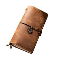 Business Notepad A6 Vintage Travelers Journal Hand-Crafted Leather for Writing/Poets/Travelers/Daily Note