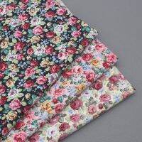 เสื้อป๊อปลินลายดอกไม้ผ้ามัสลินแบบเบาสำหรับใส่ในฤดูร้อน