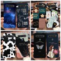 สำหรับ LG K61เคส2020 LM-Q630หรูหราผ้าหุ้มหลังทาสีศิลปะซิลิโคน TPU นิ่มเคส LG โทรศัพท์ LG K61 K 61 LGK61กระเป๋า6.53 ปลอก