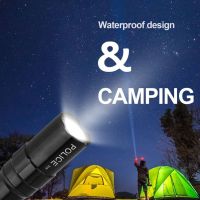 Lampu Senter LED Portable Anti Air Tenaga Baterai untuk Camping Kerja Travel Hiking