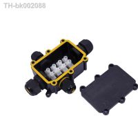 ☂❄ M686-4 black cable box IP68 one in three out 4 ports waterproof junction box with M20 connector suitable for outdoor