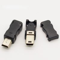 {:} 10ชิ้น USB ขนาดเล็ก5ขาตัวเชื่อมต่อปลั๊กตัวผู้พอร์ตรูปตัวทีและพลาสติกคลุมสำหรับการดรอปชิปขายดีแบบ DIY