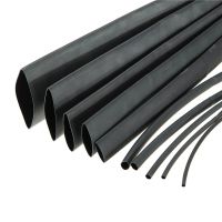 5Pcs Black Weatherproof Heat Shrink Sleeving Tubing Tube Assortment Kit Electrical Connection Electrical Wire Wrap Cable Electrical Circuitry Parts