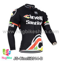 เสื้อจักรยานแขนยาวทีม Cinelli 14 (01) สีดำ