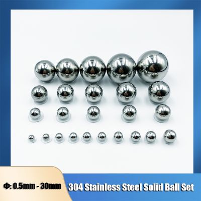 304 Stainless Steel Solid Ball Dia 0.4-30mm SUS Precision Bearing Steel Small Pellet Slingshot Marbles Round Smooth Slides Ball