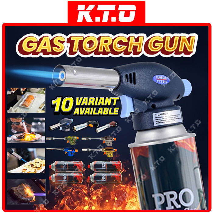 Portable Multipurpose Gas Torch Gun Butane Gas Flame Gun Thrower