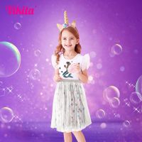 【jeansame dress】 VIKITADress Dolldresses เด็กวัยหัดเดิน SummerSleevelessDresses