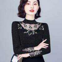 【CW】 2022 traditional chinese women hanfu top female flower embroidery elegant ladies tops oriental tang suit retro base