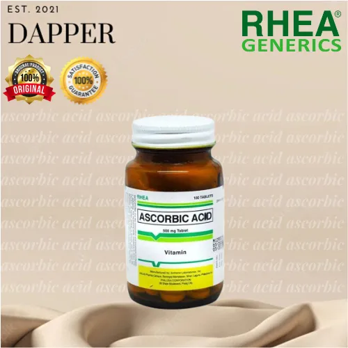 Vitamins ASCORBIC ACID Rhea Authentic Brand500mg 100 Tab Lazada PH
