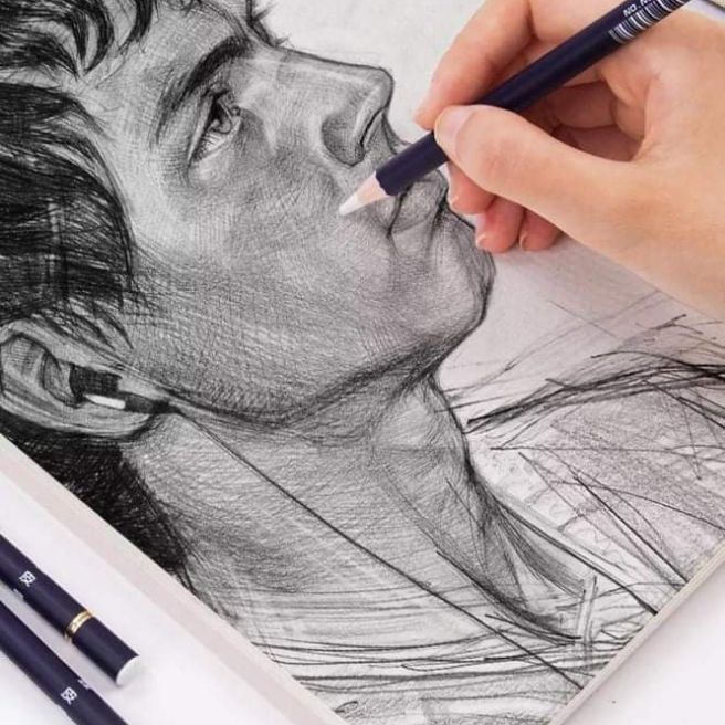 Rubber Revise Details Drawing DIY Art Supplies 6 Pcsset Of Pencil Portraits Pen Style Highlight Modeling For Manga Design