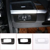 For BMW X5 E70 X6 E71 2008-2013 ABS Car Interior Headlight Switch Decoration Frame Trim Car Essories Left Hand Drive