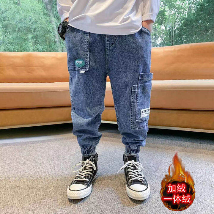 IQP535 Boys' Fashion casual loose and handsome jeans 2022 new spring